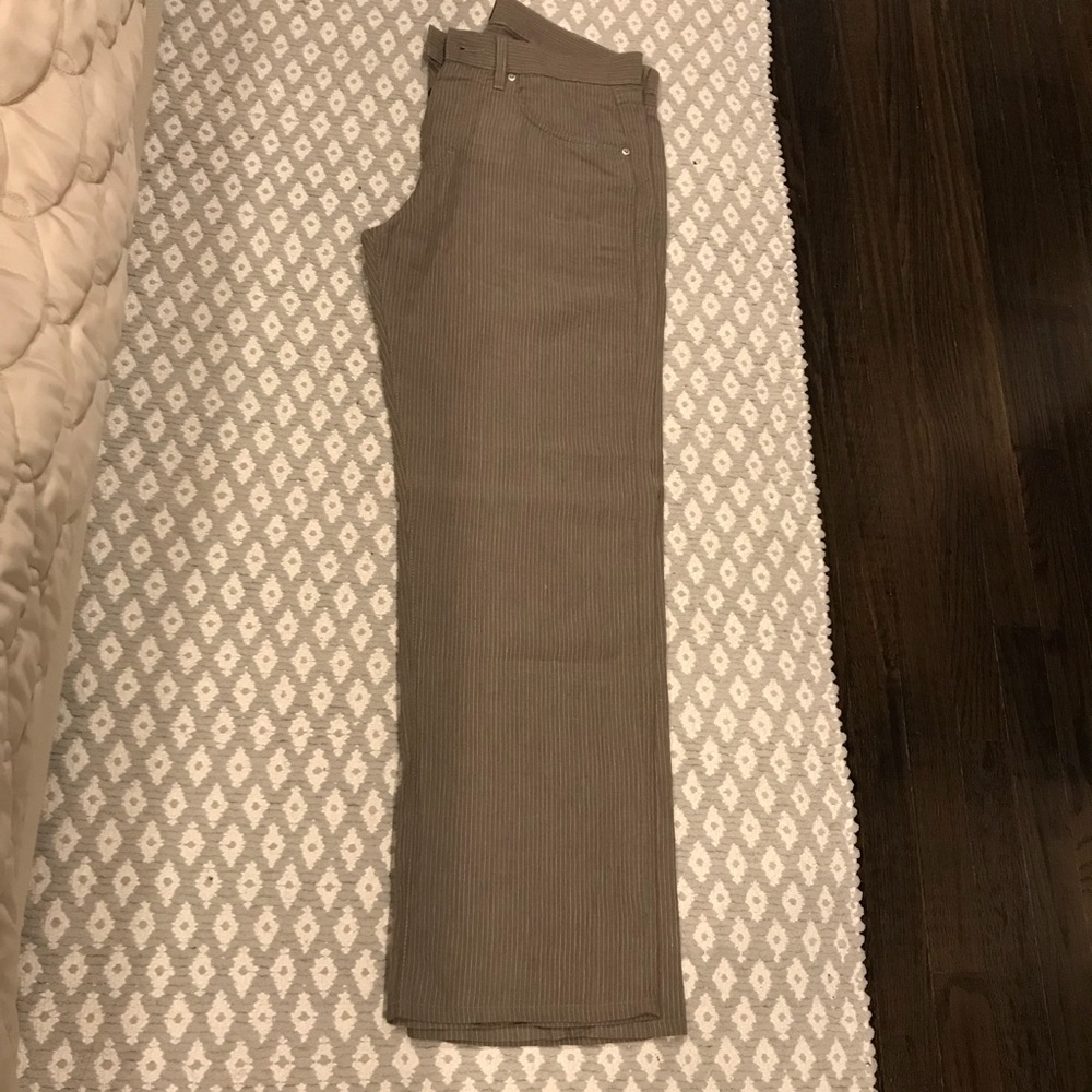 Hugo Boss Linen Beige/White Pinstripe Men’s pants
